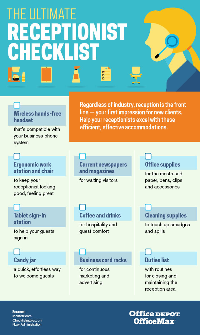 the ultimate receptionist checklist